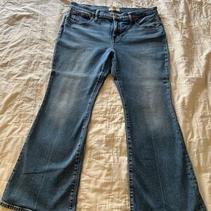 Madewell Flare Women's Jeans in Light Blue Flea Market Flare